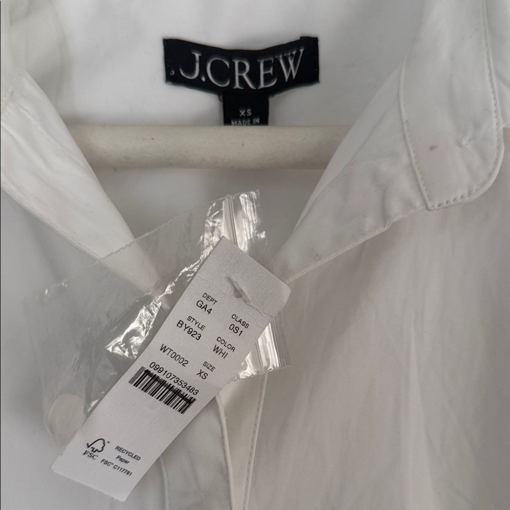 J. Crew White Ruffle Mini Dress - Picture 6 of 7
